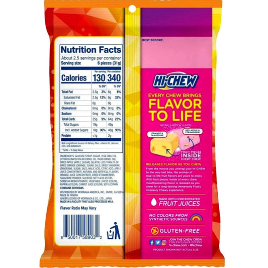 Morinaga Hi-Chew Fruity Chewy Candy Plus Fruit 2.82oz/80g