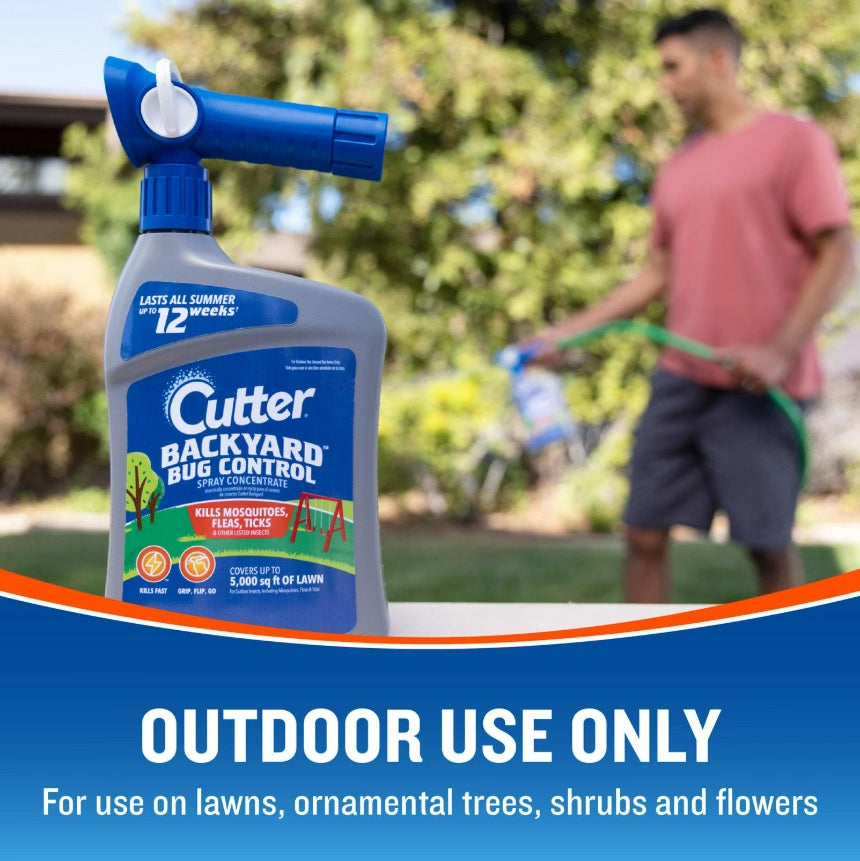 Cutter Backyard Bug Control 32 Oz. Ready To Spray Hose End Mosquito Killer