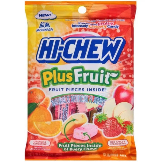 Morinaga Hi-Chew Fruity Chewy Candy Plus Fruit 2.82oz/80g