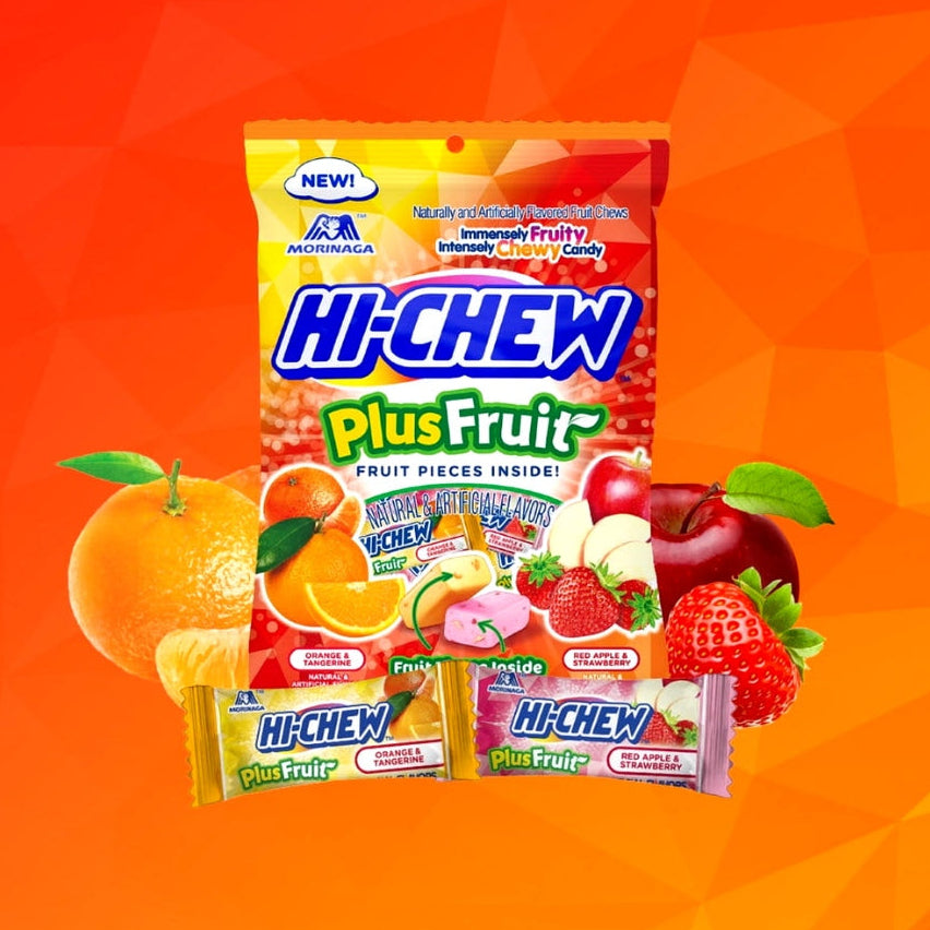 Morinaga Hi-Chew Fruity Chewy Candy Plus Fruit 2.82oz/80g