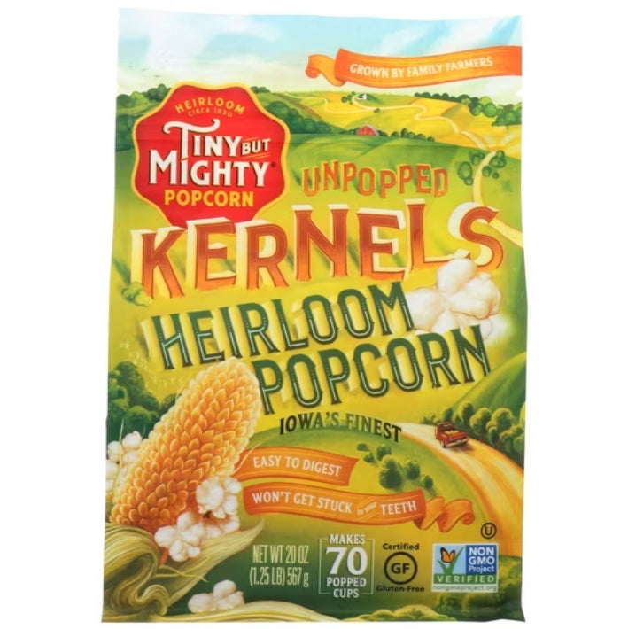 Tiny But Mighty Heirloom Popcorn, Unpopped Kernels, 20 oz